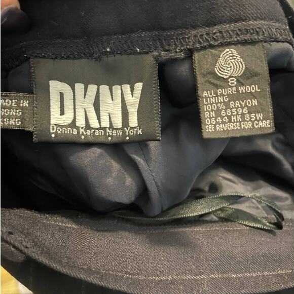 Vintage DKNY Wool Pin Strip Pants - Picture 5 of 5